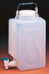 Fisher Scientific Carboy with Spigot Nalgene™ Rectangular with Spigot Polypropylene 5.5 gal. / 20 Liter