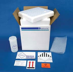 Fisher Scientific Frozen / Refrigerated Specimen Transport System Therapak™ Frozen Biological Substance Category B Shipping Systems 18-Tube Capacity