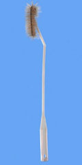 Fisher Scientific Flask Brush Fisherbrand® 16 Inch L, Bristle: 1.5 OD X 4 L Inch, Plastic Shaft and Handle, Extended Bristled End, Unbleached White Hog Bristles Flask / Bottle