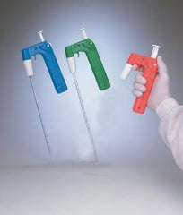 Fisher Scientific Pipetter, Fast Release Scienceware® Pipette Pump™ III 10 ml, 171 mm L, Single Handed Operation, Quick Release Trigger, Lightweight, Self Stabilizing Collar, Green