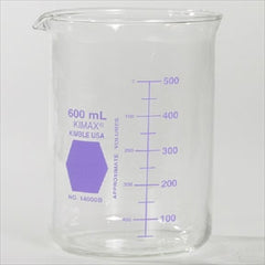 Fisher Scientific Beaker KIMAX® Griffin Glass 600 mL