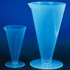 Fisher Scientific Pharmaceutical Graduates Fisherbrand™ 3.5 X 6.5 Inch, 250 mL, Autoclavable, Conical Shape, 0.5 mL Tolerance, 5 mL Subdivision, 121°C Temperature
