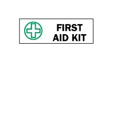 Fisher Scientific Door Sign First Aid Sign First Aid Kit, With Pictogram - M-726653-1558 - Each