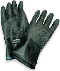 Fisher Scientific Utility Glove North™ Size 7 Butyl Rubber Black 11 Inch Beaded Cuff NonSterile - M-733526-1357 - Pair