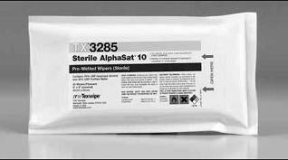 Fisher Scientific Texwipe™ Alpha™ 10 Surface Disinfectant Cleaner Premoistened Cleanroom Wipe 20 Count Soft Pack Disposable Alcohol Scent Sterile - M-742635-4827 - Pack of 20