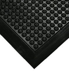 Fisher Scientific Anti-Fatigue Floor Mat Ortho Stand™ 3 X 4 Foot Black / Yellow Rubber - M-747933-2272 - Each