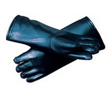 Future Health Concepts Radiation Reducing Glove Bar-Ray One Size Fits Most NonSterile Vinyl / Lead Extended Cuff Length Smooth Navy Blue Not Chemo Approved - M-709252-3769 - Pair