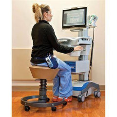 Fabric Swopper Ergonomic Stool with Casters With Casters • Fabric ,1 Each - Axiom Medical Supplies