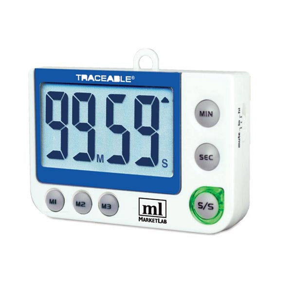 Flashing LED Alert Big-Digit Alarm Timer MarketLab Traceable Flashing ...