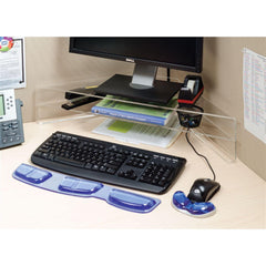 MarketLab Monitor Stands Double with Storage • 18.5"W x 11"D x 6"H ,1 Each - Axiom Medical Supplies