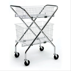 FlexyCart Frame with Wire Baskets Bundle FlexyCart Bundle ,1 Each - Axiom Medical Supplies