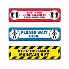 Floor Decals Keep Distance, Maintain 6Ft ,1 Each - Axiom Medical Supplies