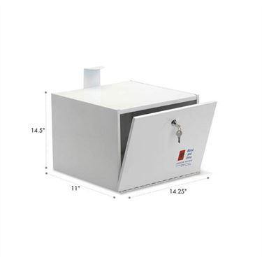 Floor Steel Drop Box Floor • 14.25"W x 11"D x 14.5"H ,1 Each - Axiom Medical Supplies