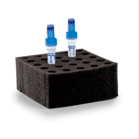 Foam Tube Racks For 10mm Tubes For 10mm Tubes • 2"H ,5 / pk - Axiom Medical Supplies