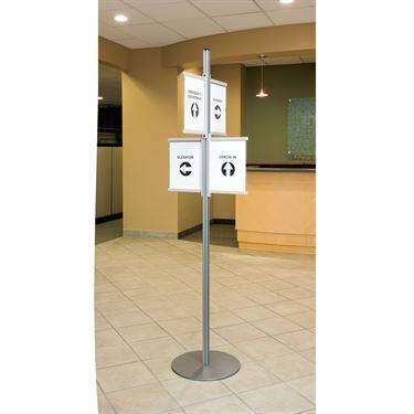 MarketLab Freestanding Document Display Free-Standing Document Display • 20.375"Dia x 72.438"H ,1 Each - Axiom Medical Supplies