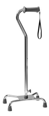 Graham-Field Large Base Quad Cane Ortho-Ease® Steel 30 to 39 Inch Height