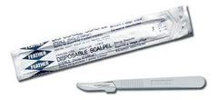 Graham-Field Scalpel Feather® Conventional No. 23 Stainless Steel / Plastic Classic Grip Handle Sterile Disposable - M-535422-1849 - Box of 20