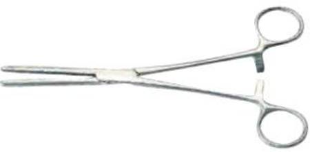 Graham-Field Hemostatic Forceps Grafco® Rochester-Pean 5-1/2 Inch Length Stainless Steel NonSterile Ratchet Lock Finger Ring Handle Straight Blunt Serrated Tips - M-647666-3730 - Each