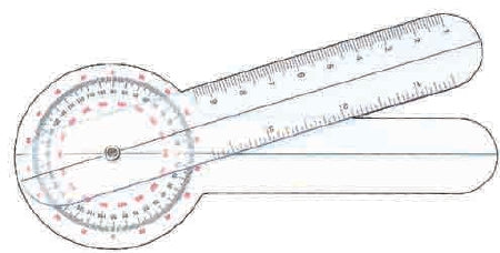 Graham-Field Pocket Goniometer Grafco® Plastic 6 Inch 360 Degree