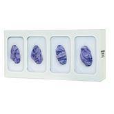 Bowman White Steel Glove Box Dispenser Quad • 21.19"W x 3.81"D x 10"H ,1 Each - Axiom Medical Supplies