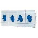 Bowman Wire Glove Box Dispenser Quad • 21.67"W x 3.75"D x 8.16"H ,2 / pk - Axiom Medical Supplies