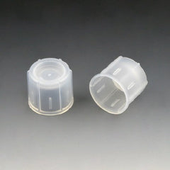 Globe Scientific Tube Closure Polyethylene Two-Position Snap Cap Natural 17 mm For 17 mm Tubes NonSterile