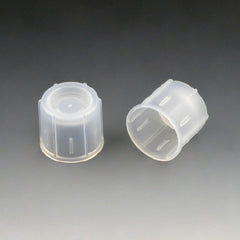 Globe Scientific Tube Closure Polyethylene Two-Position Snap Cap Natural 17 mm For 17 mm Tubes NonSterile