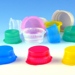 Globe Scientific Cappers™ Tube Closure Polyethylene Double Tab Snap Cap Yellow For 13 mm Glass Evacuated Blood Drawing Tube / 12 mm Plastic Test Tube NonSterile