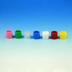 Globe Scientific Tube Closure Polypropylene Screw Cap Natural For Sample Tubes with External Threads NonSterile