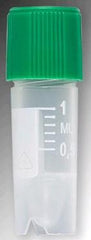 Globe Scientific Storage and Transport Tube Conical Bottom, Skirted Plain 12.3 X 40.7 mm 1.2 mL Without Color Coding Without Closure Polypropylene Tube