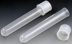 Globe Scientific Test Tube Round Bottom Plain 12 X 75 mm 5 mL Without Color Coding Dual Position Snap Cap Polypropylene Tube