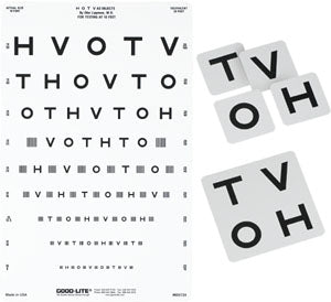 Good-Lite Eye Test Chart Kit Good-Lite® 10 Foot Measurement Acuity Test