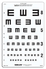 Good-Lite Eye Chart Good-Lite® 20 Foot Measurement Acuity Test