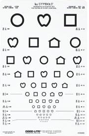 Good-Lite Eye Chart Good-Lite® Quantum Series 10 Foot Measurement Acuity Test