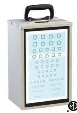 Good-Lite Illuminated Eye Test Cabinet Insta-Line Quantum™ Table / Wall Mount Translucent Plastic