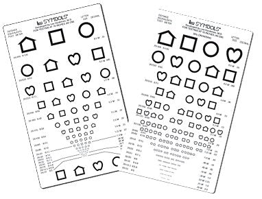 Good-Lite Eye Chart Lea Symbols® 16 Inch Measurement Acuity Test