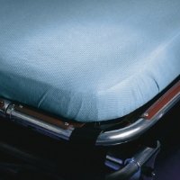 Graham Medical Products Stretcher Sheet Snug-Fit® Fitted 30 X 84 Inch Blue Polyethylene Disposable