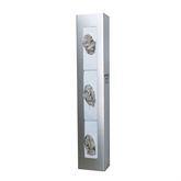 Bowman Stainless Steel Vertical Glove Box Dispenser Triple • 5.5"W x 3.94"D x 30.04"H ,1 Each - Axiom Medical Supplies