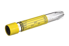 Greiner Bio-One VACUETTE® Urinalysis Tube Conical Bottom CCM (Count and Culture Mannitol) Additive 16 X 100 mm 9 mL Yellow / Black Ring Pull Cap Polyethylene Terephthalate (PET) Tube - M-1064093-2368 - Case of 1200