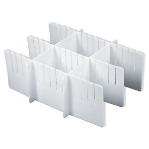 Harloff Drawer Divider Set Harloff 6 Inch White - M-710012-4707 - Each