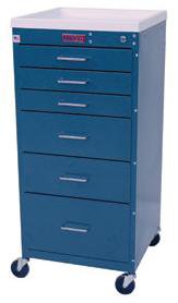 Harloff Treatment Cart Mini-Line Steel 18 X 40 X 18 Inch Sand 3 Drawers, 3 Inch / 2 Drawers, 6 Inch / 1 Drawer, 9 Inch