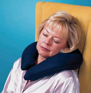 Hermell Products Neck Support Pillow Buckwheat-Filled Freestanding
