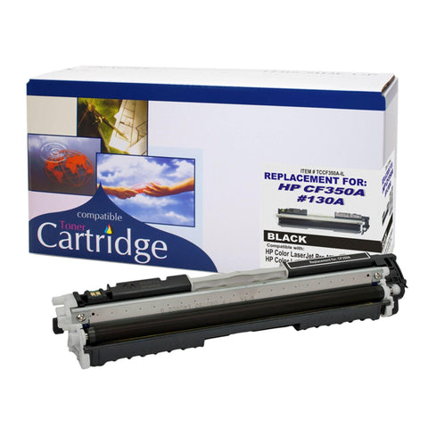 HP LJ Color Pro Mfp M176,M177, 130A Printer Cartridges HP LJ COLOR PRO MFP M176,M177, 130A (BLACK) ,1 Each - Axiom Medical Supplies