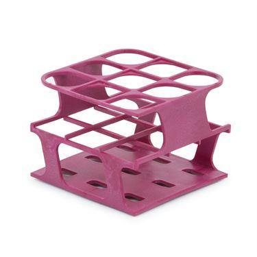 Half-Size Freezer Rack for 30mm Tubes For 30mm Tubes • Holds 9 • 4.3"L x 4.3"W x 3.3"H ,1 Each - Axiom Medical Supplies