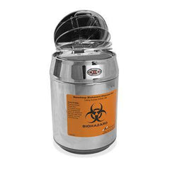Hands-Free Biohazard Waste Can 1.5L Hands-Free Biohazard Waste Can ,1 Each - Axiom Medical Supplies