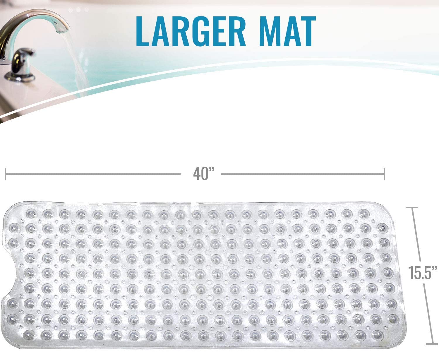 HealthSmart No-Skid Bath & Shower Mats AM-523-1740-0250