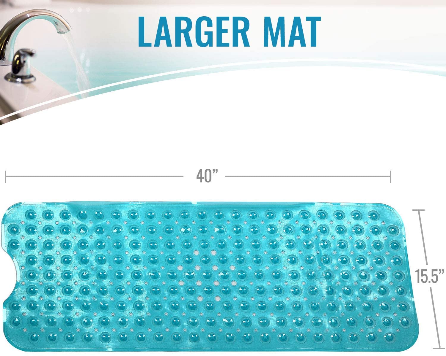HealthSmart No-Skid Bath & Shower Mats AM-523-1740-0095