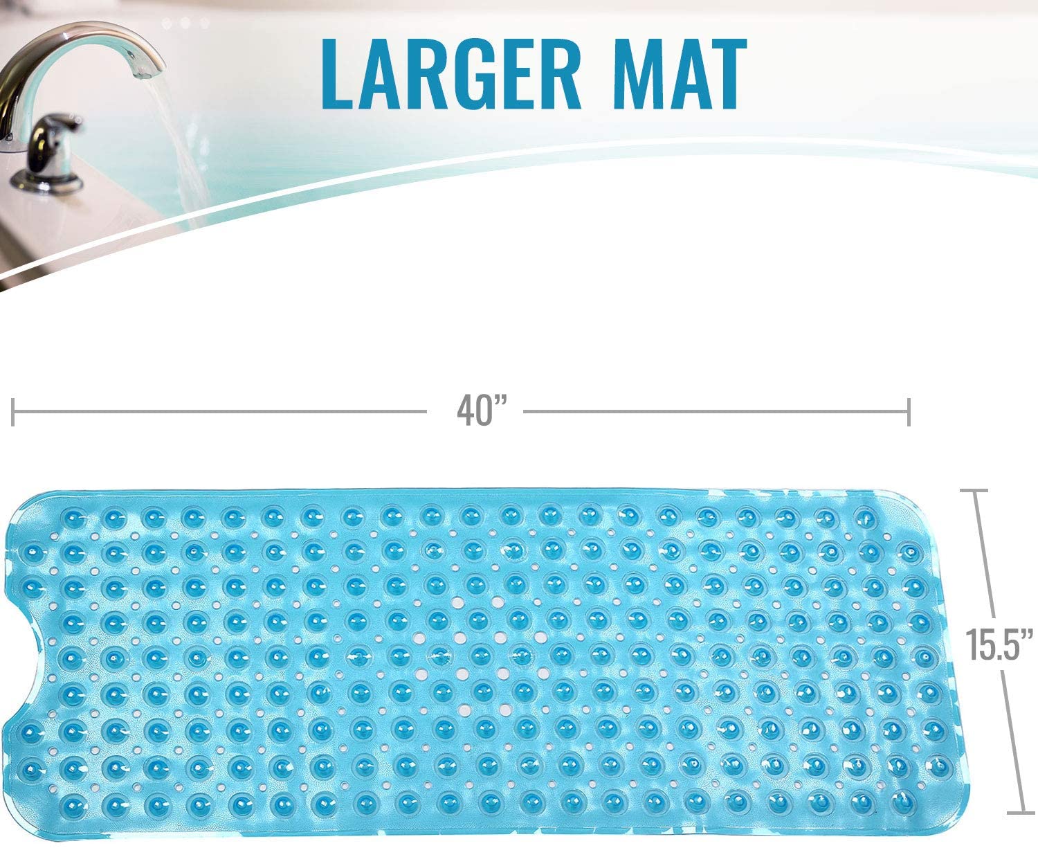 HealthSmart No-Skid Bath & Shower Mats AM-523-1740-0095