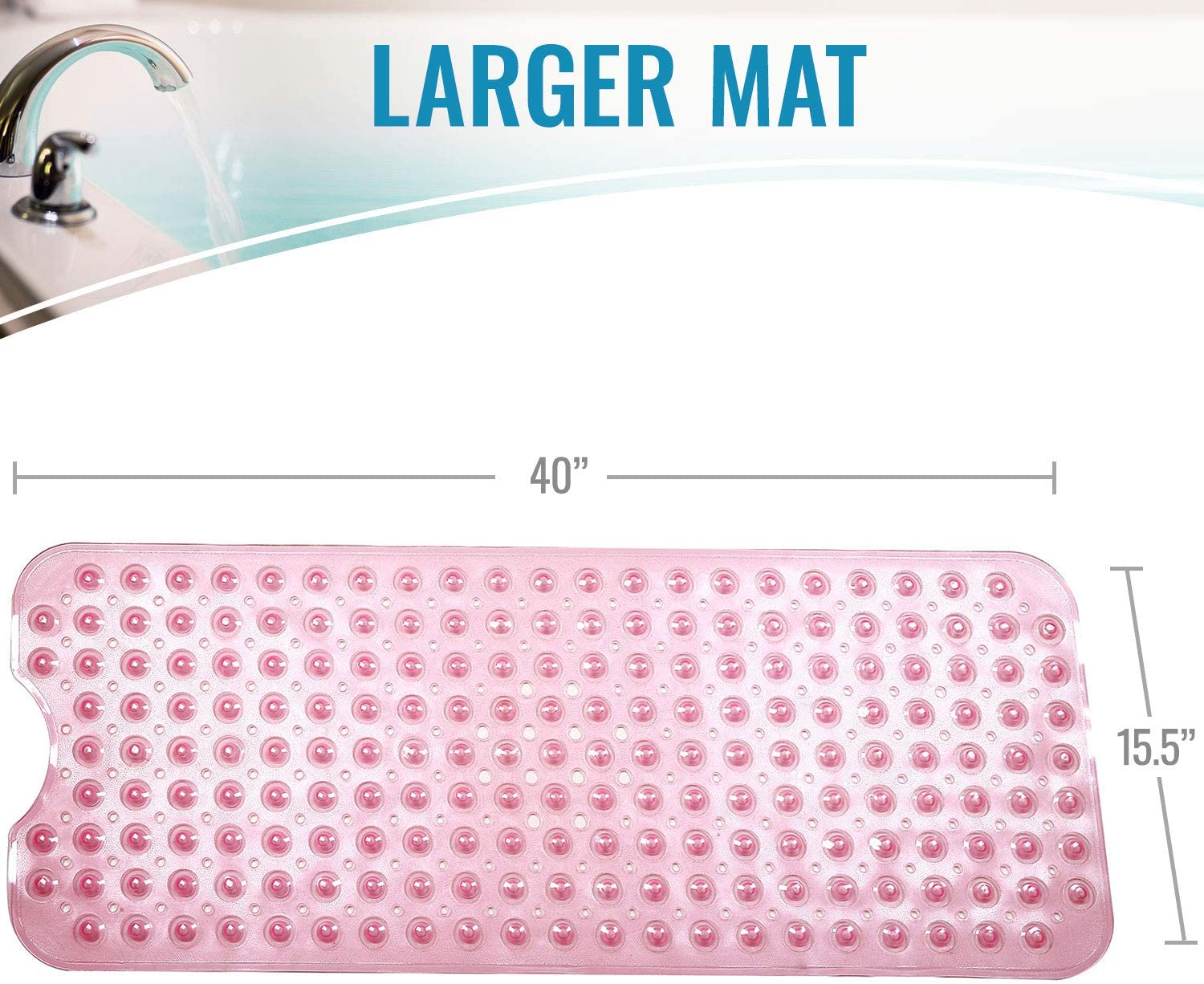 HealthSmart No-Skid Bath & Shower Mats AM-523-1740-0095