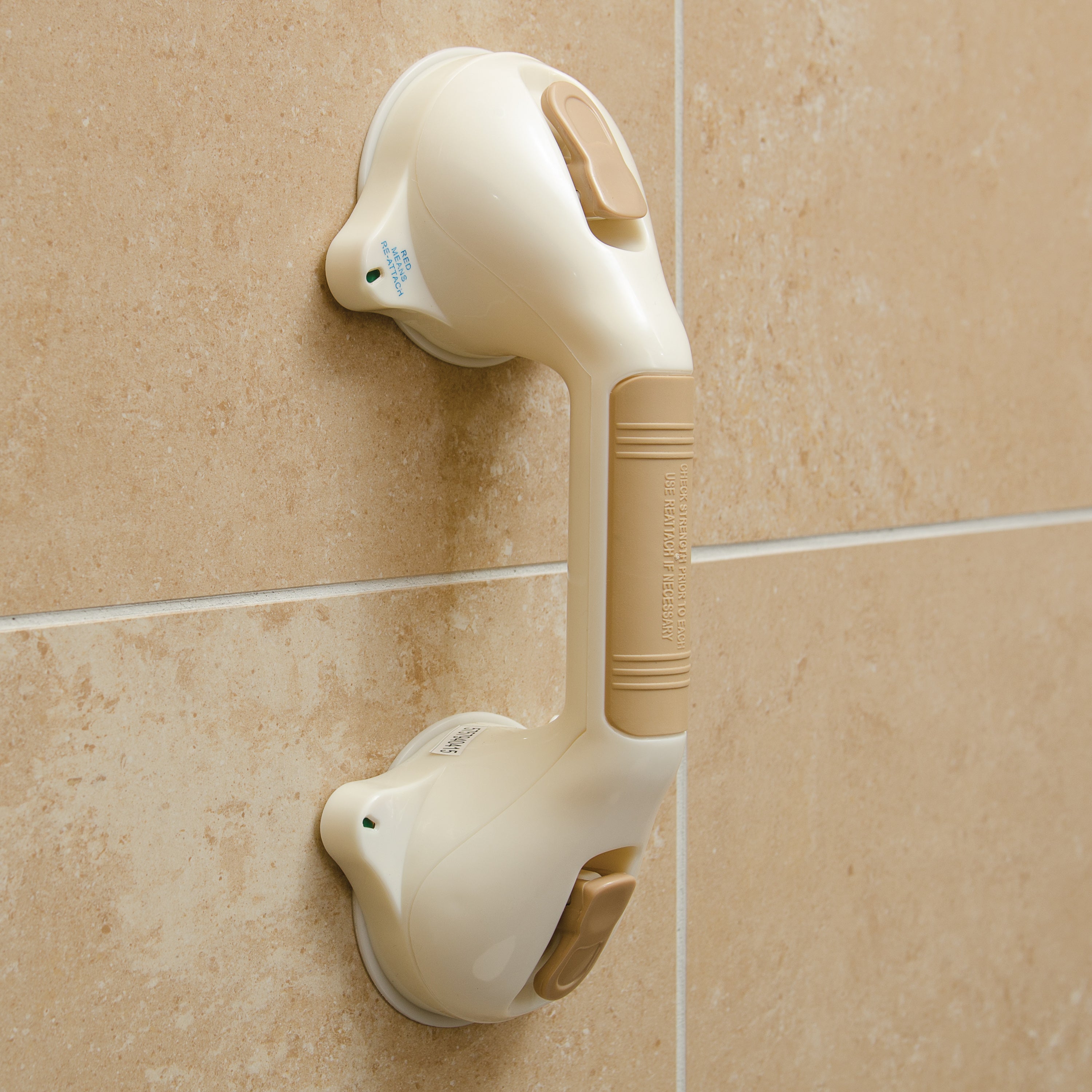 HealthSmart Suction Cup Grab Bars with BactiX Antimicrobial AM-521-1562-1916